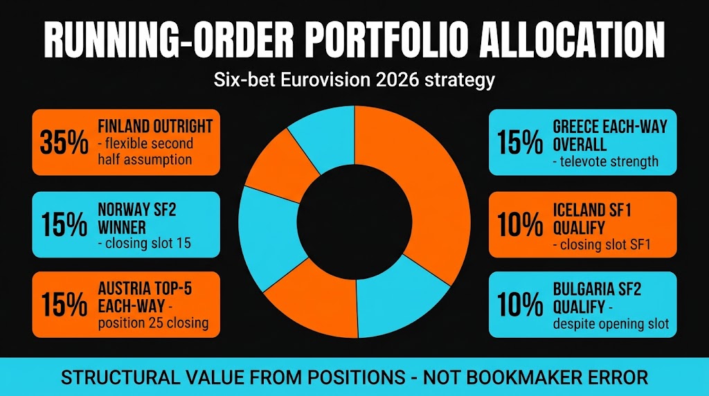 Eurovision 2026 UK TV time Saturday BBC One in-play jury reveal window betting card