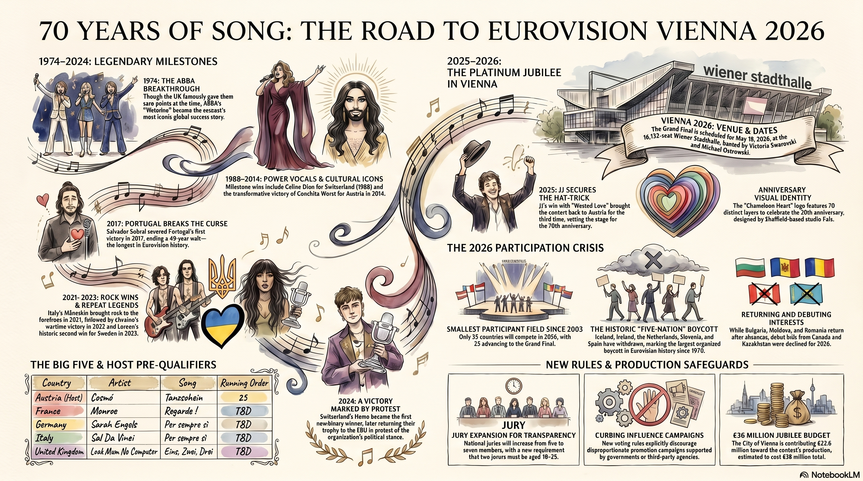 Eurovision history — winners from ABBA to Nemo and the value of the title
