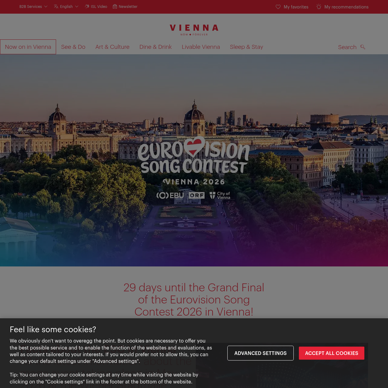 vienna.info Eurovision Song Contest 2026 information hub